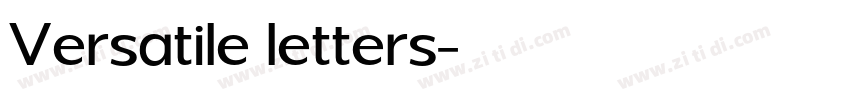 Versatile letters字体转换